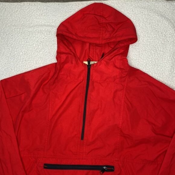 Vintage L.L. Bean Red Anorak Jacket: Size Large - Picture 3 of 11